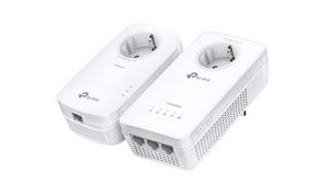 Powerline AV1300 Passthrough WiFi-sats 3x 10/100/1000 1.3Gbps DE Type F (CEE 7/4) Plug